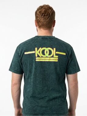 VINTAGE | KOOL Cigarette Brand Green Acid Wash T-Shirt Unisex Size X-Large